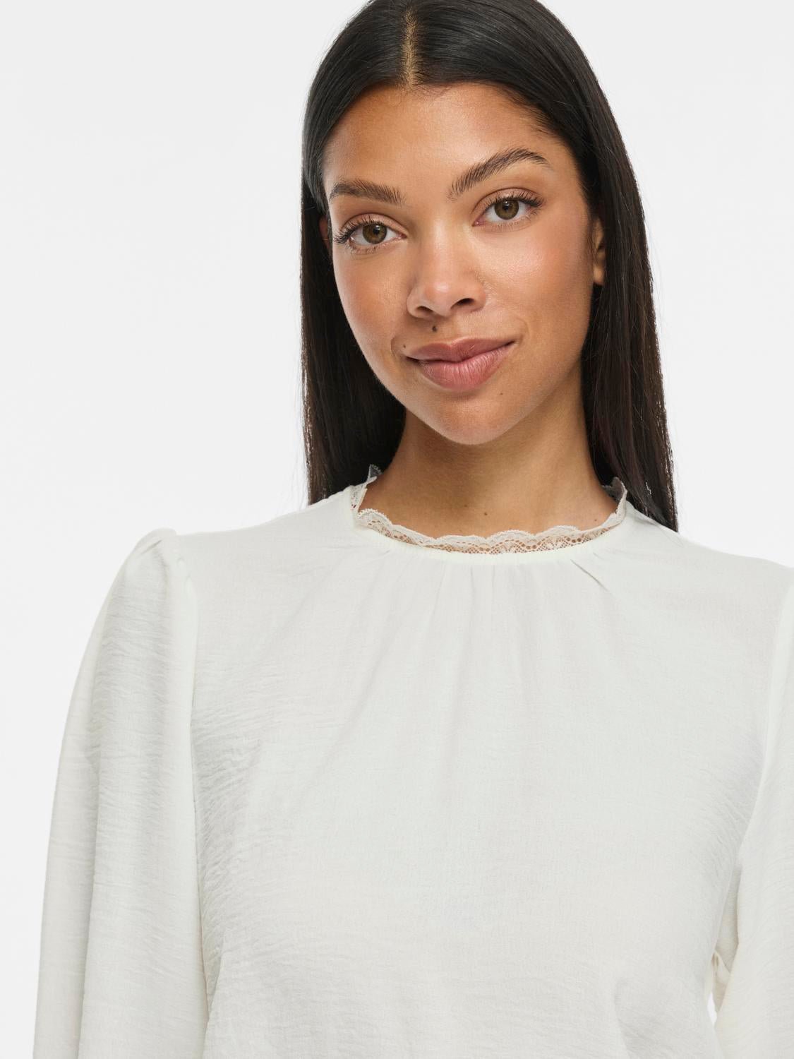 VIPALLAS Top - Cloud Dancer - VERO MODA & VILA Bergvik